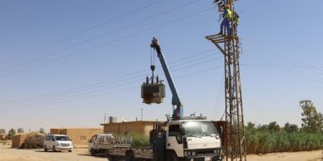 استمرار الأعمال الفنية لمشروع “Ronî 3” لإعادة تأهيل البنية التحتية للطاقة الكهربائية بريف الحسكة